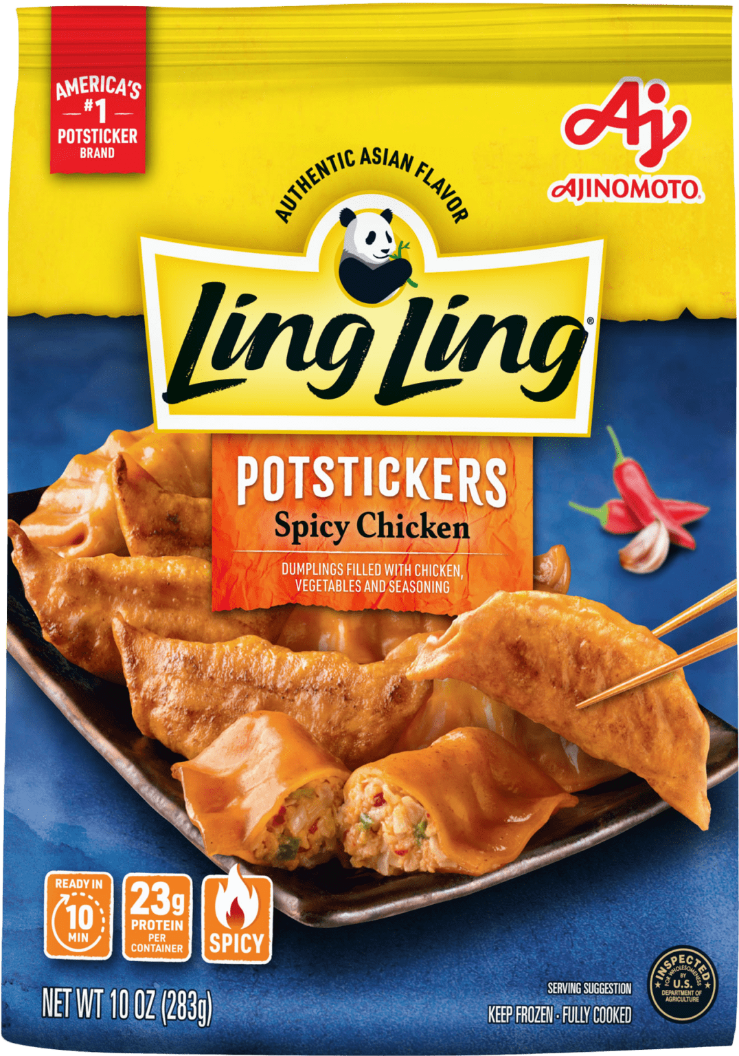 Chicken & Vegetable Potstickers 24oz - Ling Ling